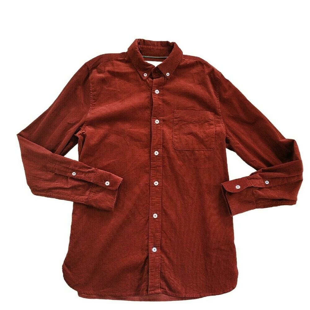 Boden Boy's Long Sleeve Corduroy Shirt